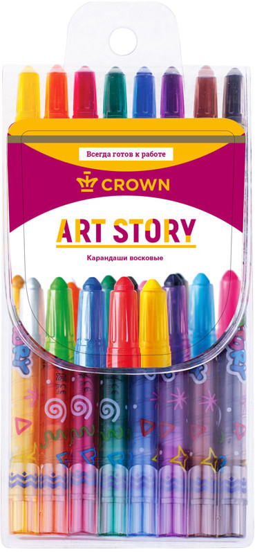 Карандаши восковые | ArtStory | Crown
