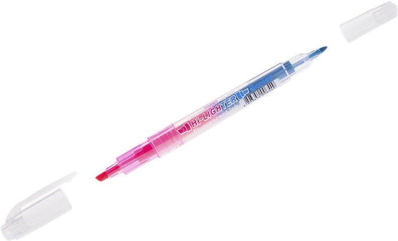 Текстовыделитель двусторонний | Multi Hi-Lighter Twin | Crown