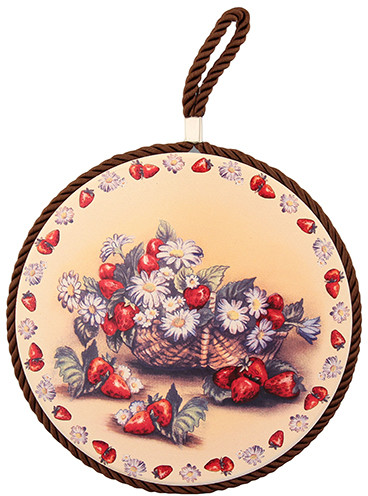 Подставка под горячее «Корзина с клубникой» | Elan Gallery