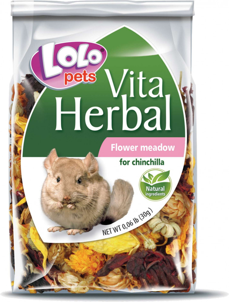 Лакомство для шиншилл «Цветущий луг» | Herbal | LoLo Pets