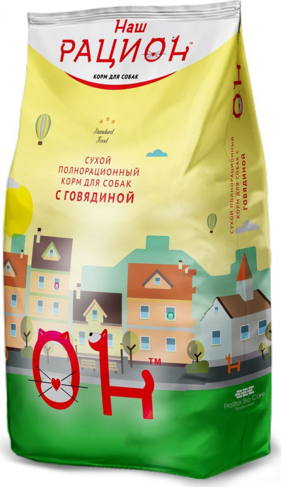 Корм для взрослых собак с говядиной | Наш рацион