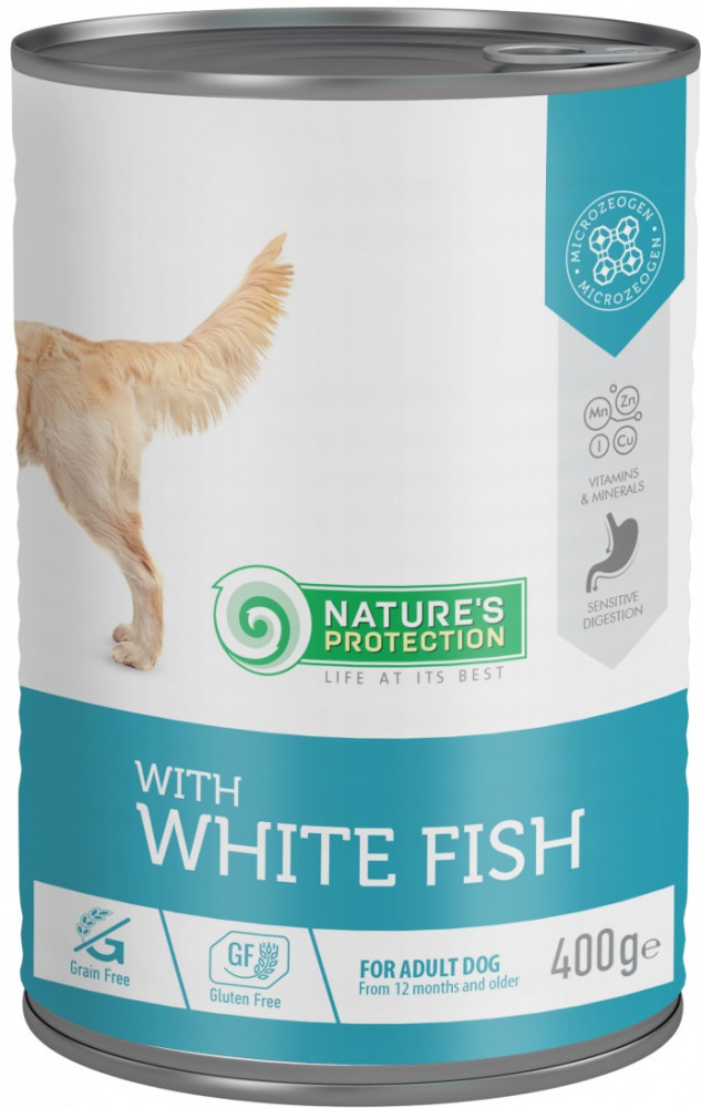 Консервы для собак с белой рыбой | Nature's Protection