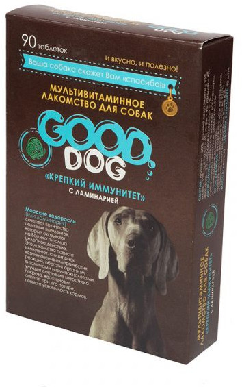 Лакомство мультивитаминное для собак «Крепкий иммунитет» (с ламинарией) | Good Dog & Сat