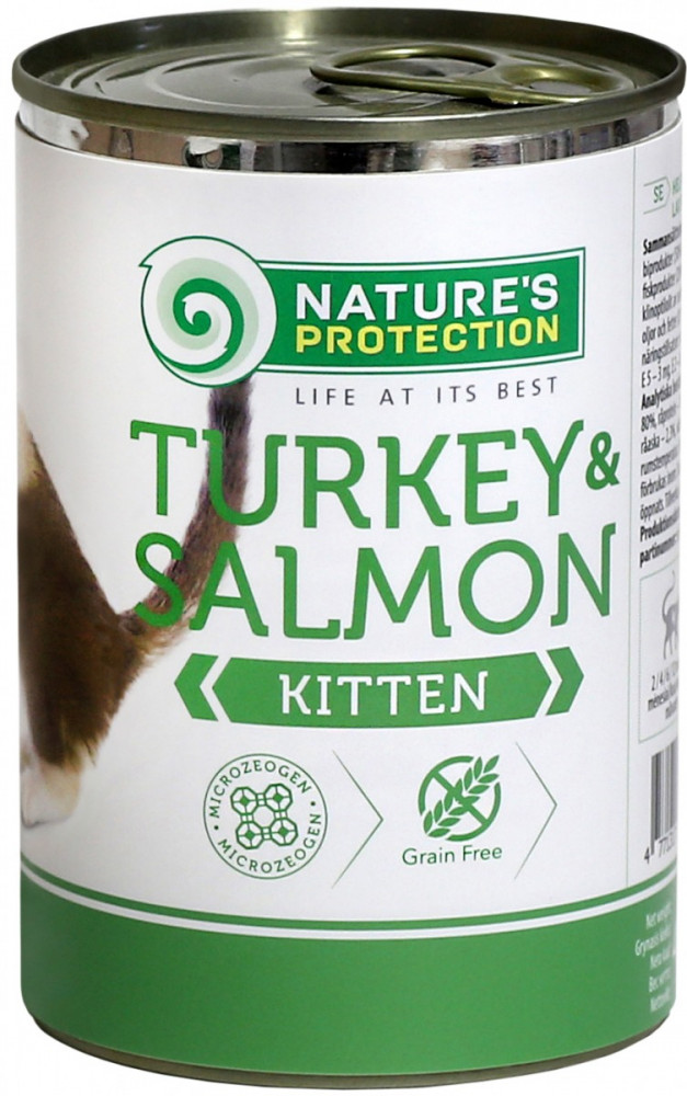 Корм для котят с индейкой и лососем | Kitten | Nature's Protection