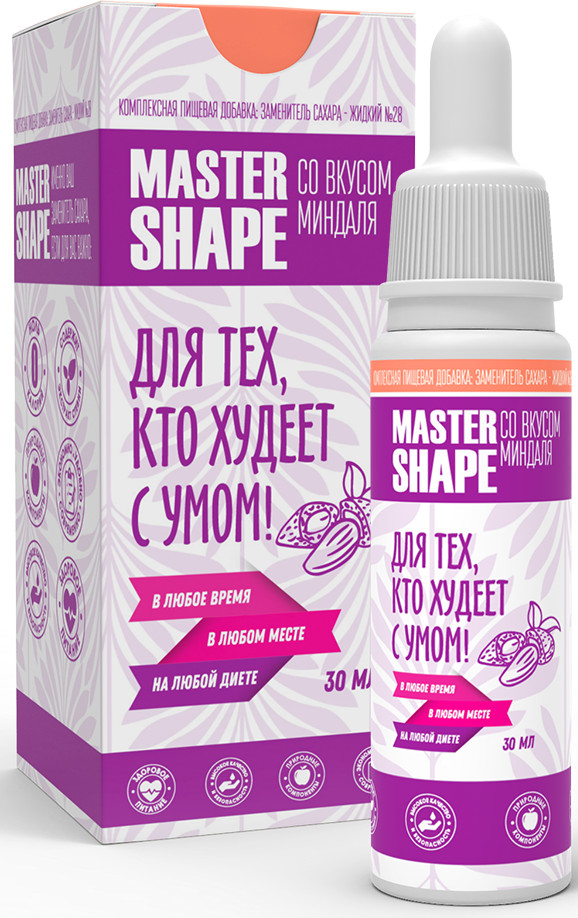 Заменитель сахара жидкий со вкусом миндаля | Fit Parad