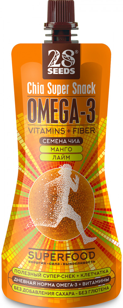 Снек с чиа со вкусом манго и лайма | 28 Seeds