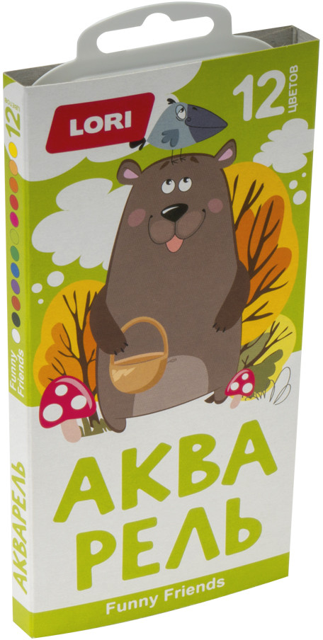 Краски акварельные | Funny Friends | Lori