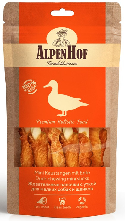 Лакомство для собак «Жевательные палочки с уткой» | AlpenHof
