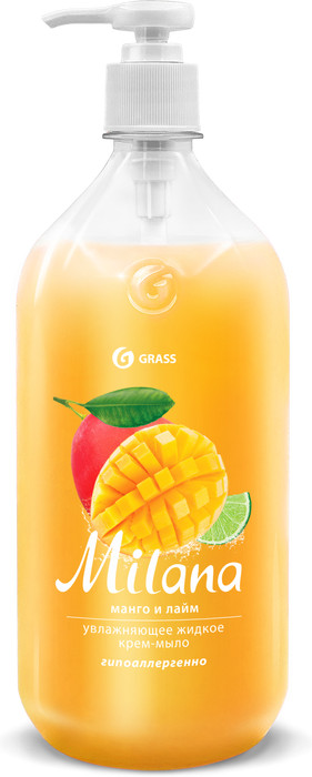 Крем-мыло увлажняющее «Манго и лайм» | Milana | Grass