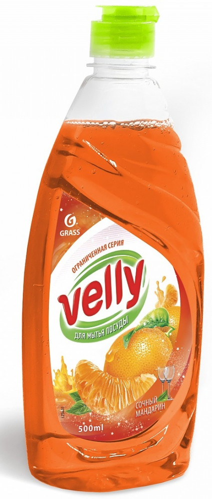 Средство для мытья посуды «Сочный мандарин» | Velly | Grass