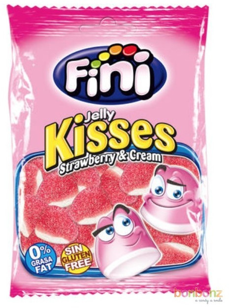 Мармелад жевательный JellyKisses Strawberry&Cream «Клубника со сливками» | Fini