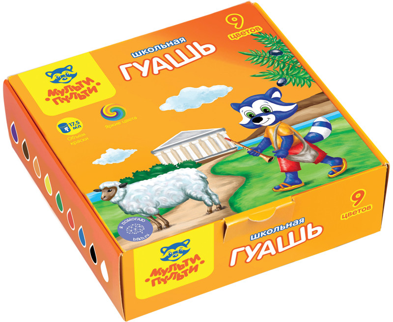 Гуашь «Енот в Греции» | Приключения Енота | Мульти-Пульти