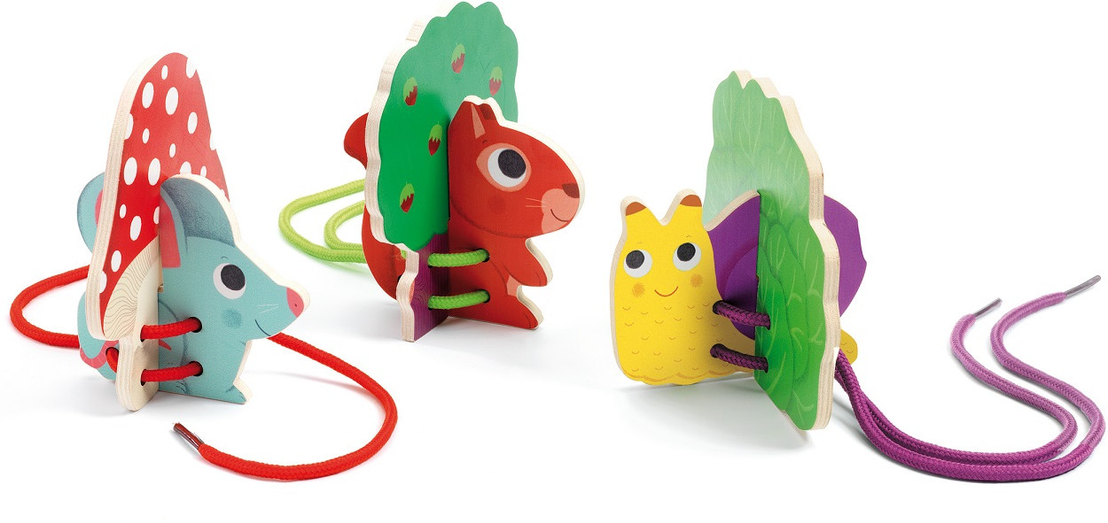 Игра развивающая «Шнуровка дуо» | Djeco