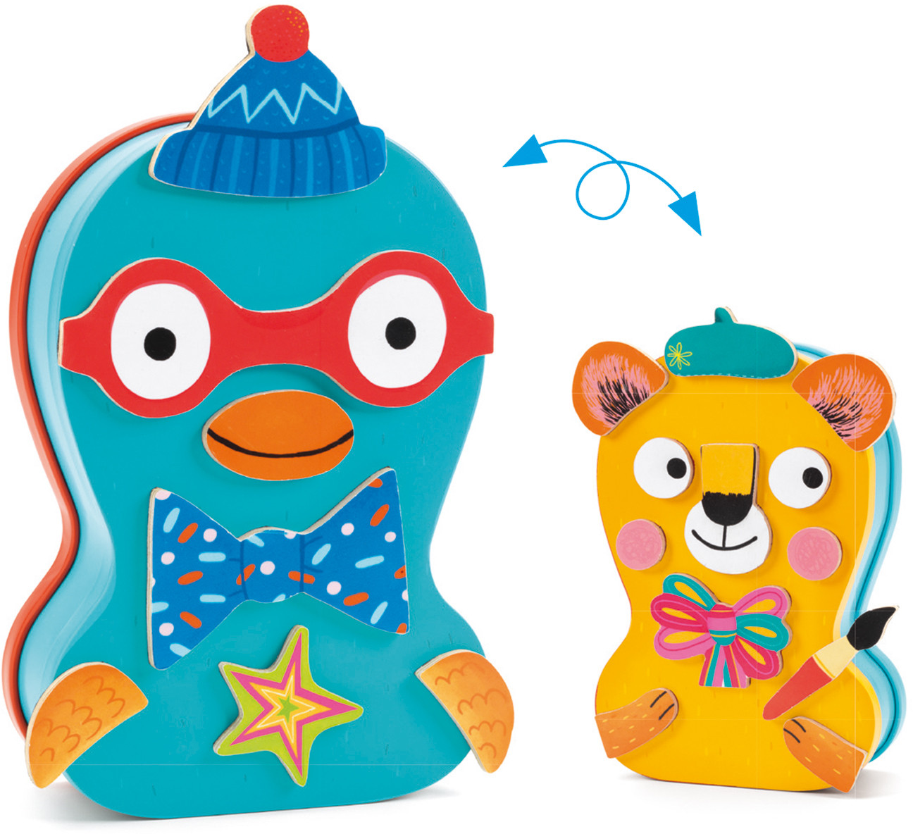 Игра настольная магнитная «Портреты» | Djeco