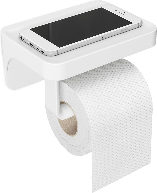 Держатель для туалетной бумаги с полочкой | Flex | Umbra