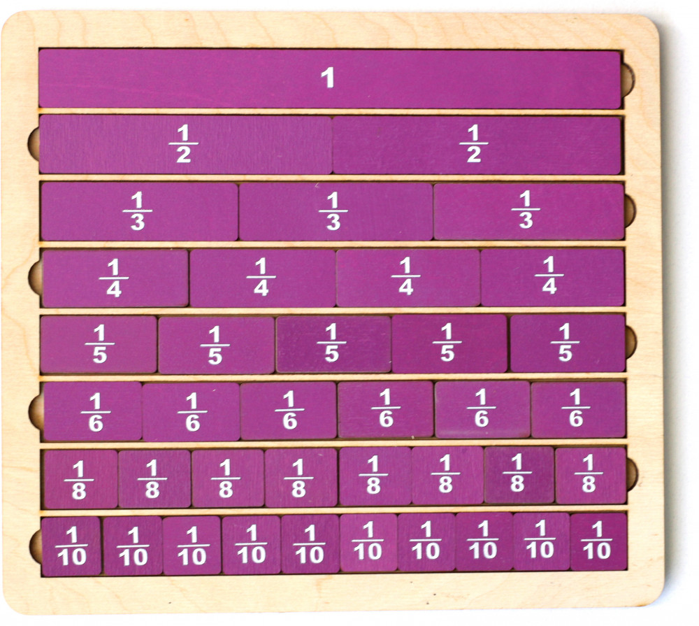 Пазл деревянный «Дроби» | Десятое королевство