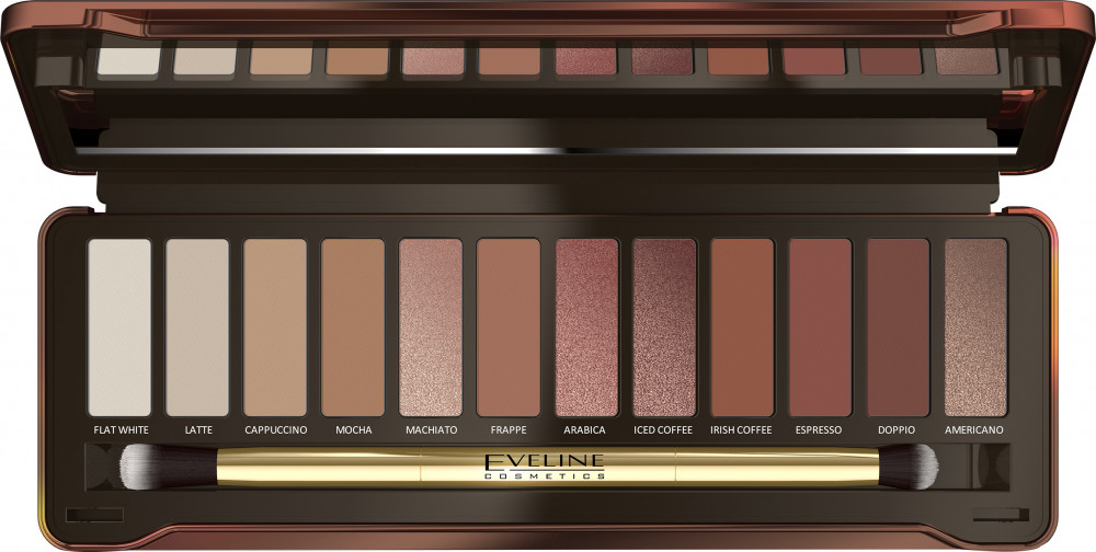 Палетка теней для век «Charming Mocha» | Eveline Cosmetics