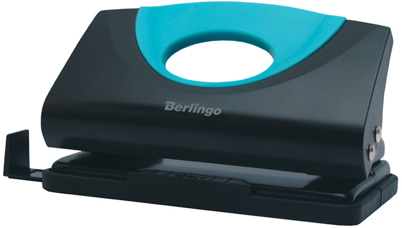 Дырокол пластиковый с линейкой | Office Soft | Berlingo