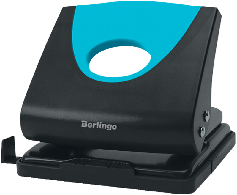 Дырокол пластиковый с линейкой | Office Soft | Berlingo