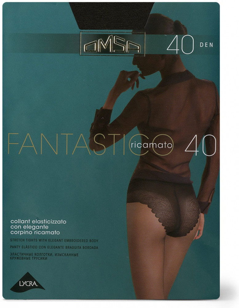 Колготки с кружевными трусиками «Fantastico 40» | Omsa