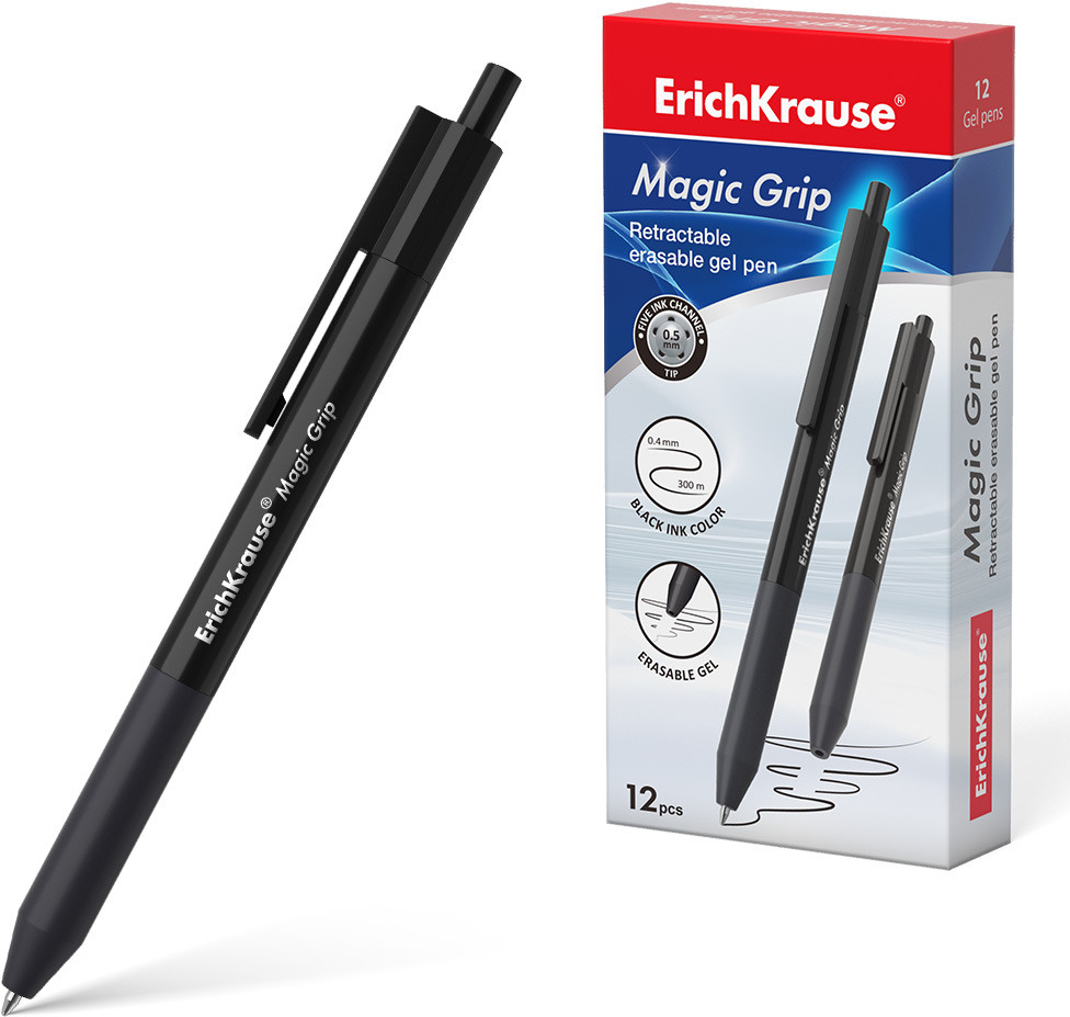 Ручка гелевая сo стираемыми чернилами | Magic Grip | Erich Krause