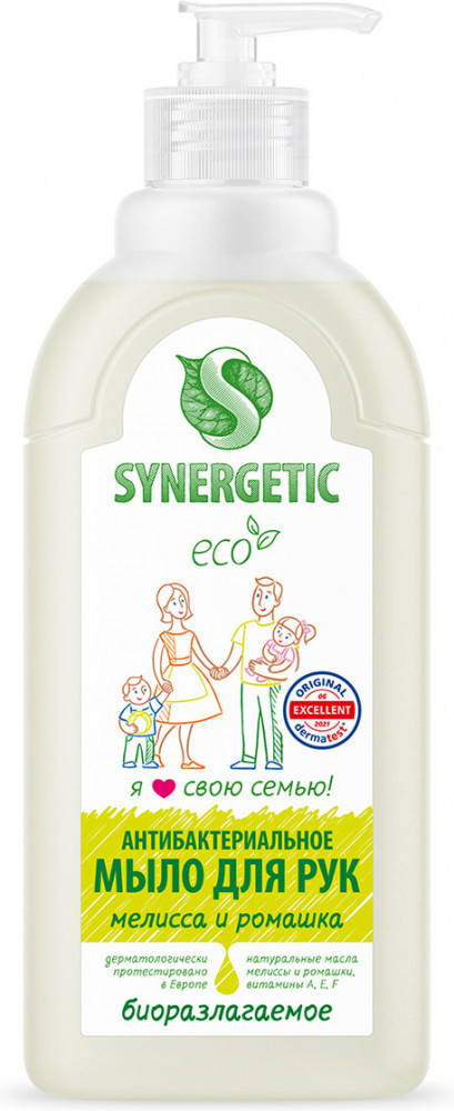 Мыло жидкое для мытья рук и тела «Мелисса и ромашка» | Synergetic