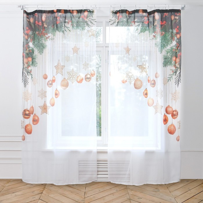 Комплект штор «Новогодние игрушки» | Этель