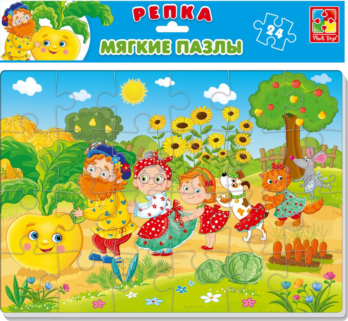 Пазлы мягкие «Репка» | Vladi Toys