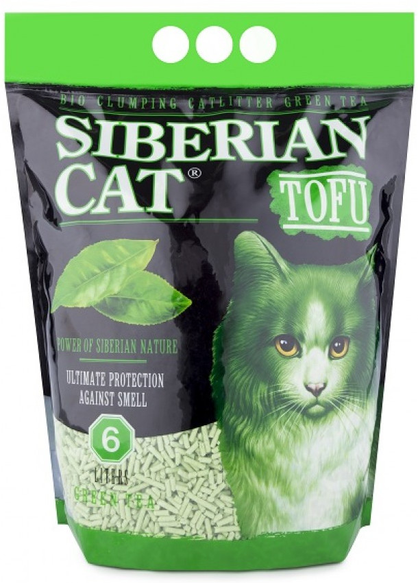 Наполнитель для кошачьего туалета комкующийся «Зеленый чай» | Сибирская Кошка