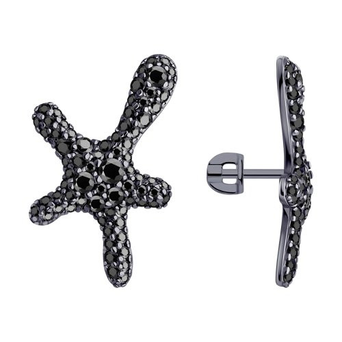 Серьги из серебра с фианитами | SOKOLOV