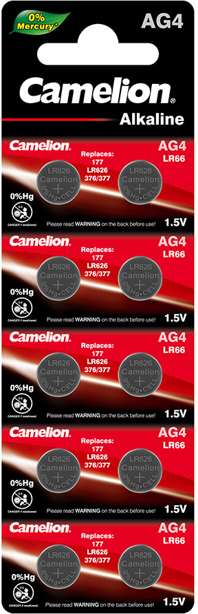 Набор батареек алкалиновых AG4 | Camelion