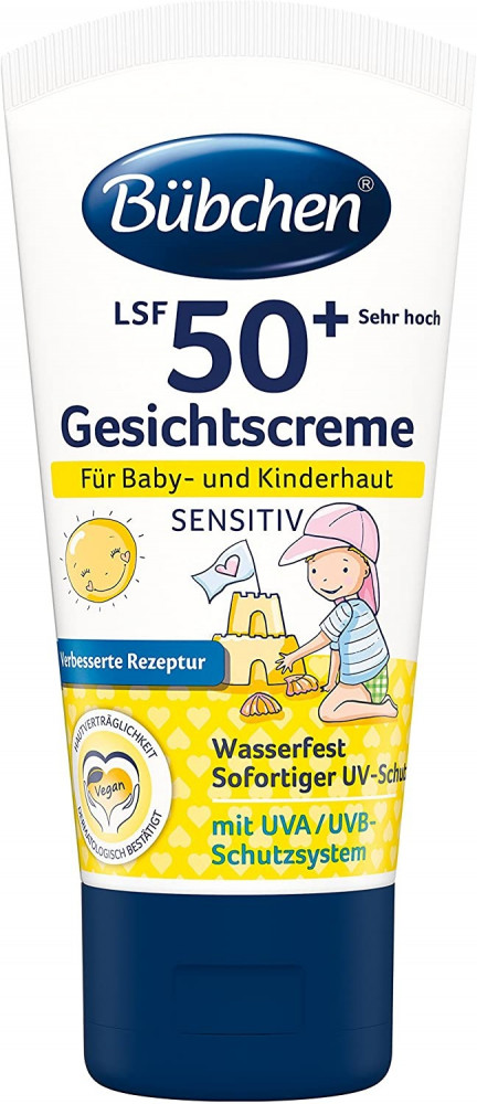 Крем солнцезащитный для лица младенцев и детей SPF 50+ | Bubchen