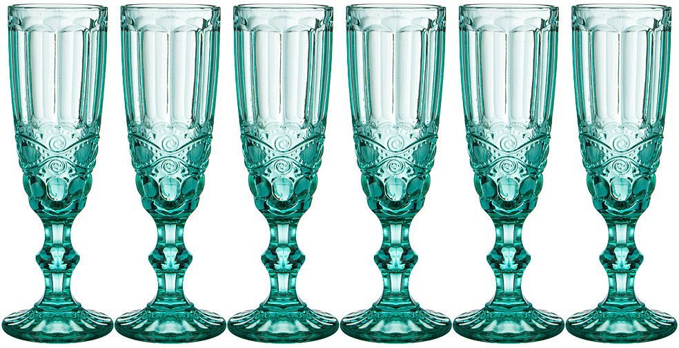 Набор бокалов для шампанского «Серпентина» | Muza Color | Lefard