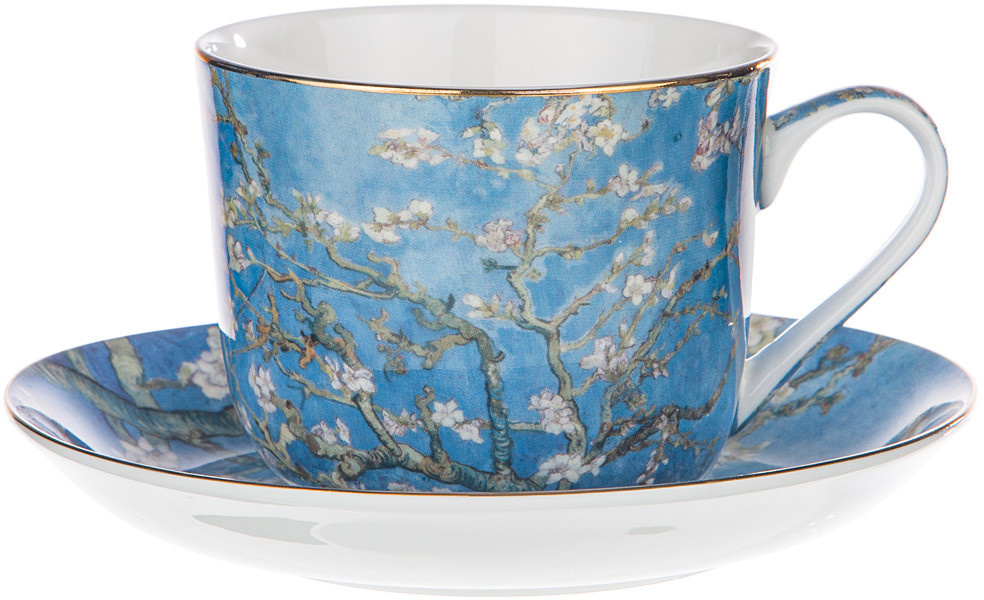 Чайная пара «Цветущие ветки миндаля» | Арт коллекция | Lefard