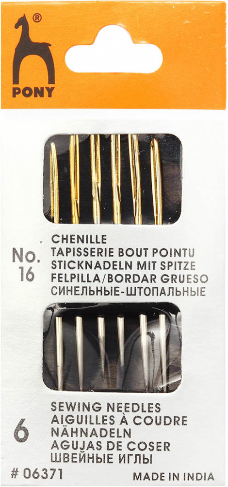 Иглы для синели, глади №16 | Pony