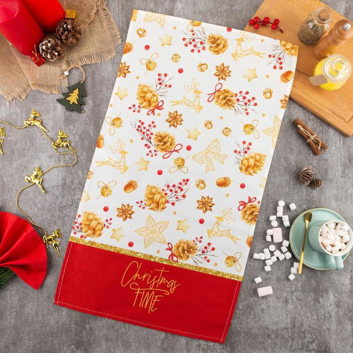 Полотенце «Golden Christmas» | Этель