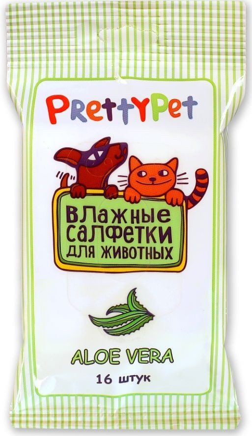 Салфетки влажные универсальные для лап, глаз и ушей | PrettyCat