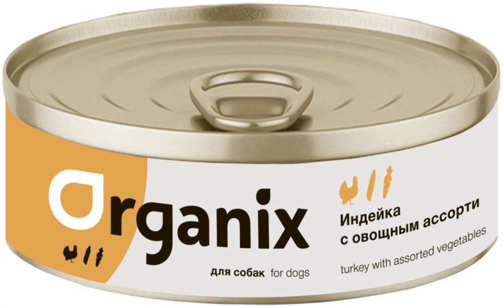 Консервы для собак «Индейка с овощным ассорти» | Organix