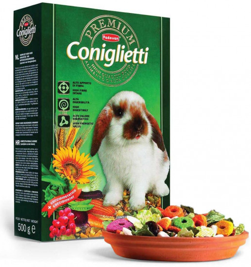 Корм для кроликов и молодняка