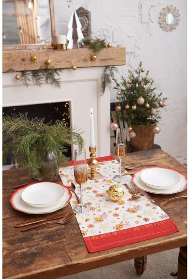 Дорожка на стол «Golden Christmas»