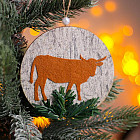 Подвеска новогодняя «Коровка»