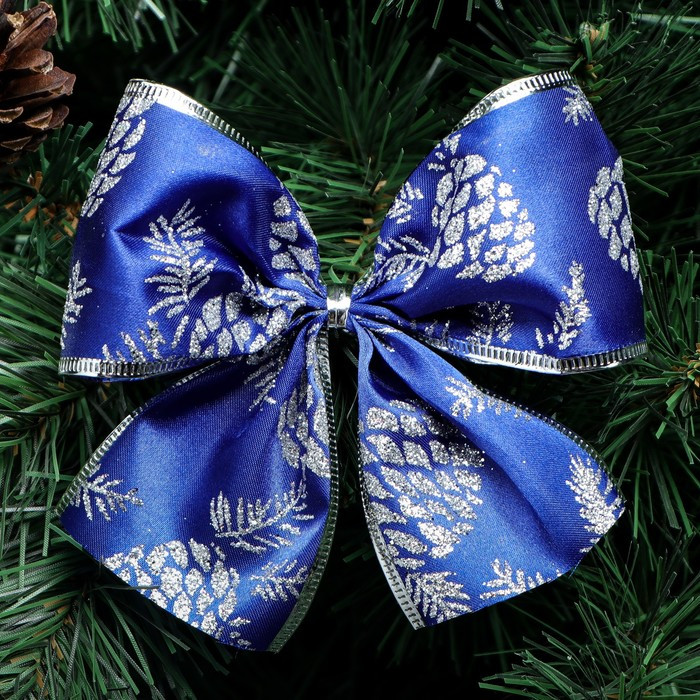 Бант новогодний «Шишечка»