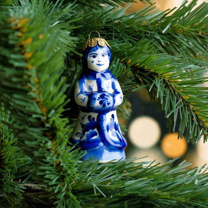 Украшение новогоднее «Снегурочка» | Гжель