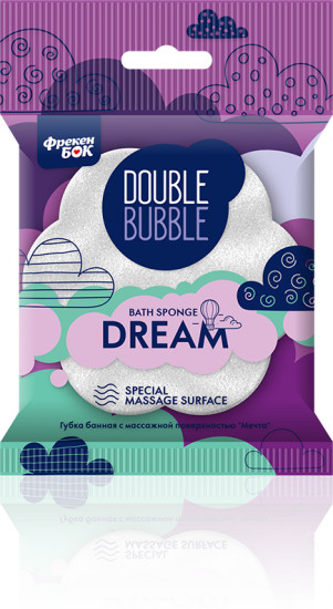Губка банная с массажной