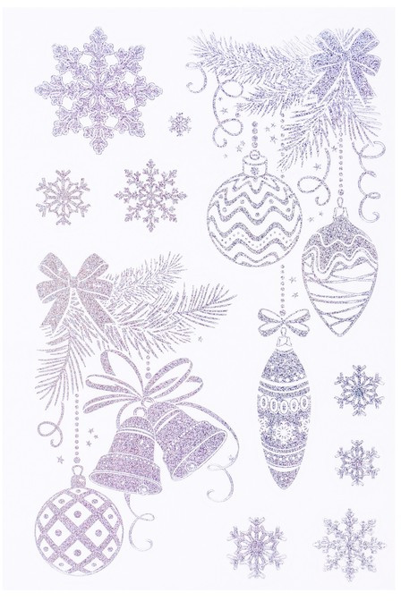 Набор наклеек «Ёлочные украшения» | ФДА-card