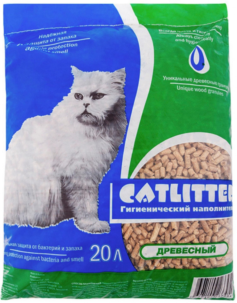 Наполнитель для кошачьего туалета древесный | Catlitter
