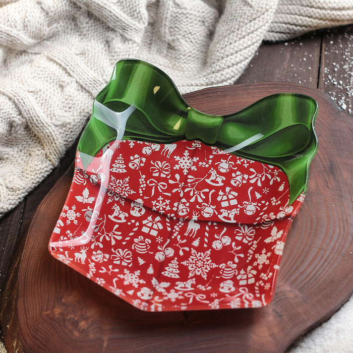 Блюдо сервировочное «Подарок. Новогоднее чудо» | Новый год | Доляна