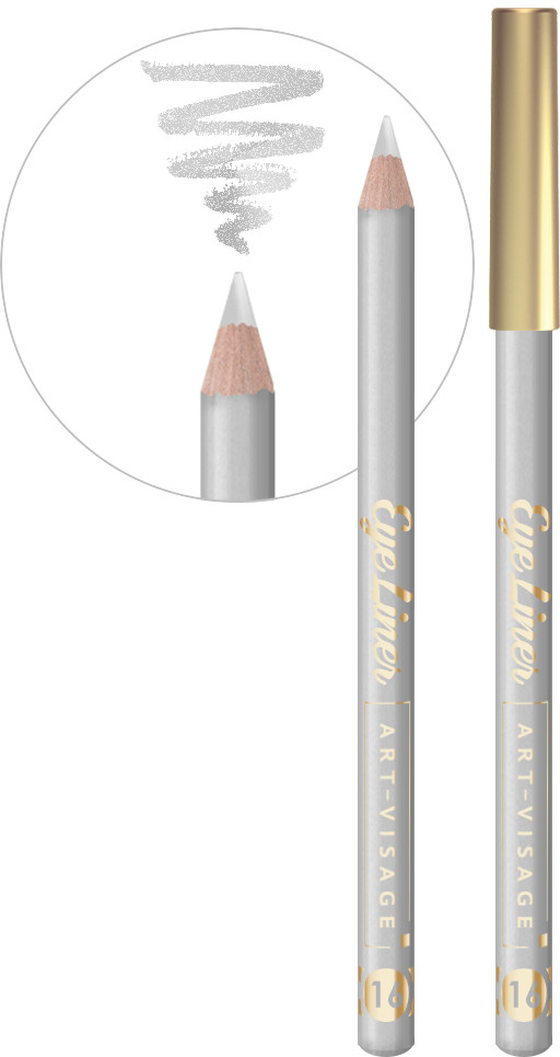 Карандаш для глаз, оттенок 16 Серебро | Art-Visage