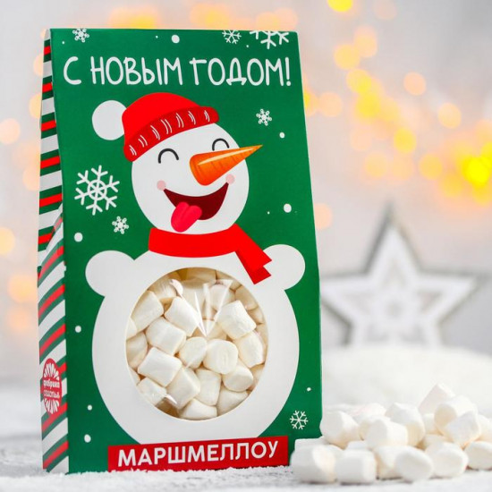 Маршмеллоу со вкусом пломбира и ванили «С Новым годом»