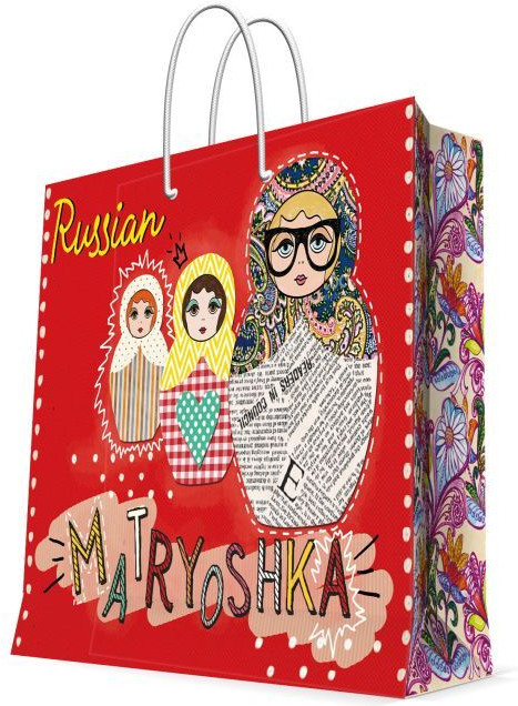 Пакет подарочный «Матрешки» | Феникс Презент